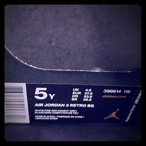 Air Jordan 3 Retro 5Y
